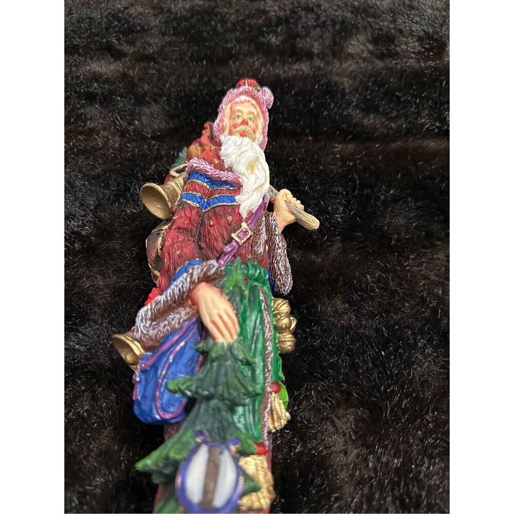 Lenox THE MINSTREL SANTA Pencil Santa Christmas Figurine Sculpture 1999